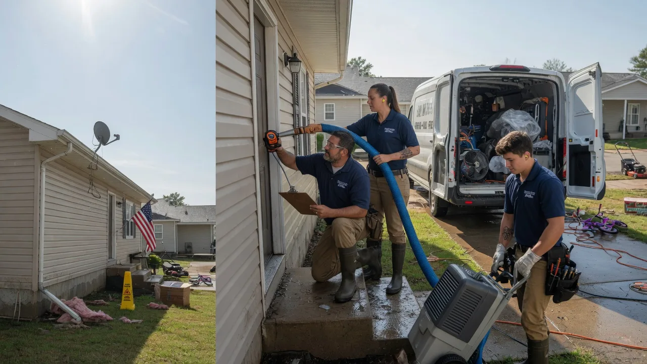 Ceiling Water Damage Restoration in Urich, MO near me